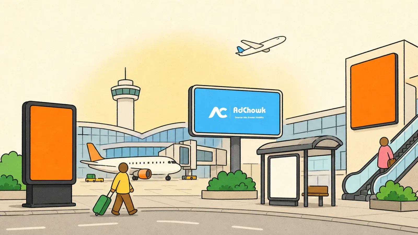 Airport terminal displays — Airport and Airline Advertising